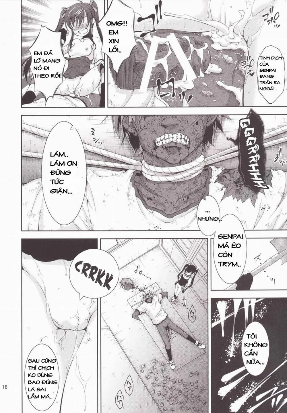 HentaiVN.net - Ảnh 17 - Chitsunai Kansen! (Gakkou Gurashi) - Chap 1