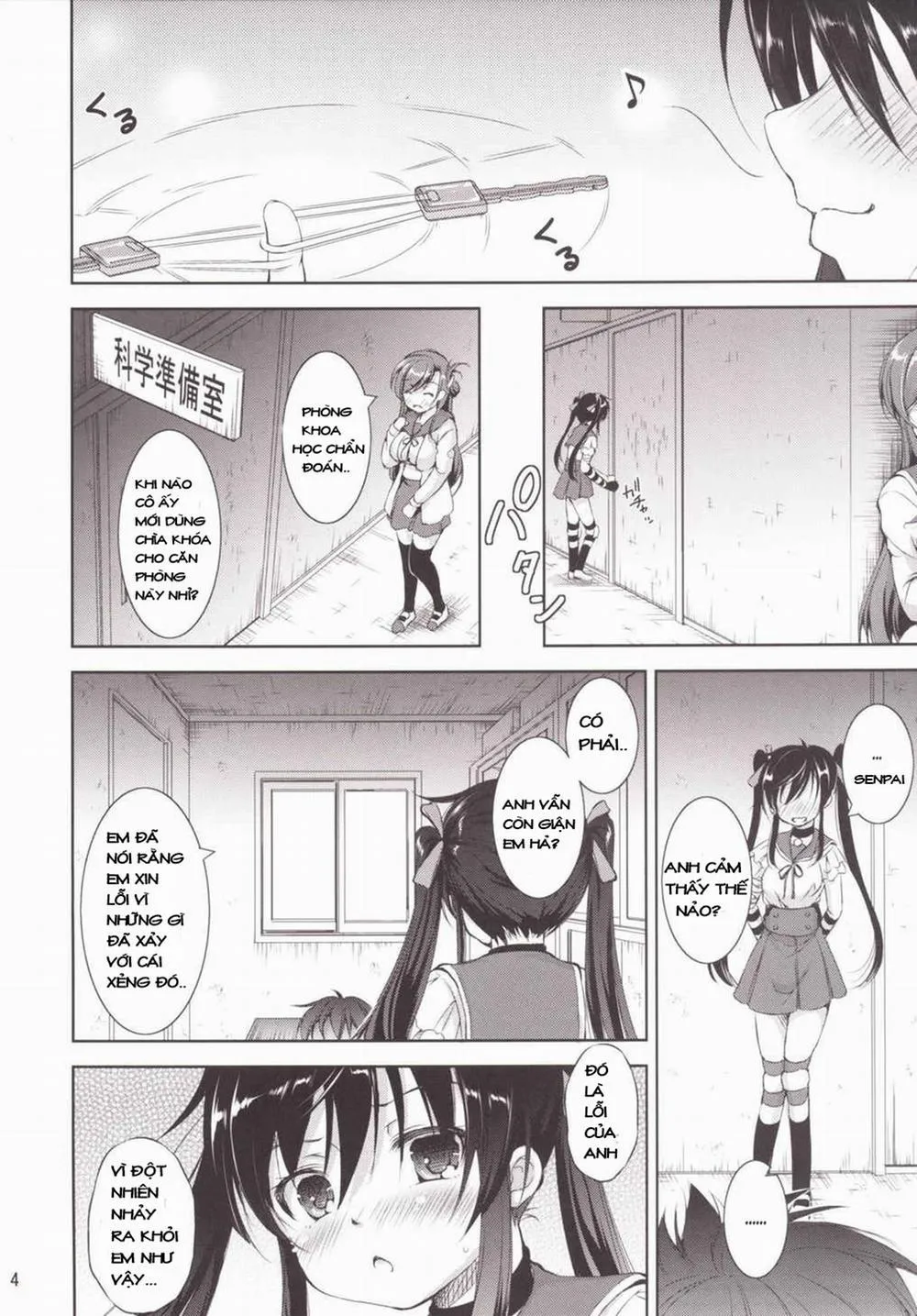 HentaiVN.net - Ảnh 3 - Chitsunai Kansen! (Gakkou Gurashi) - Chap 1