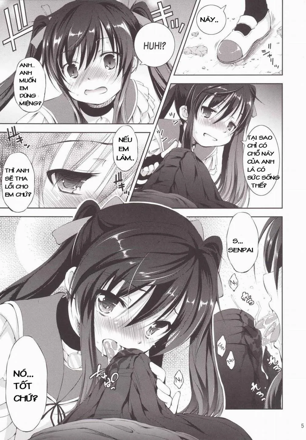 HentaiVN.net - Ảnh 4 - Chitsunai Kansen! (Gakkou Gurashi) - Chap 1