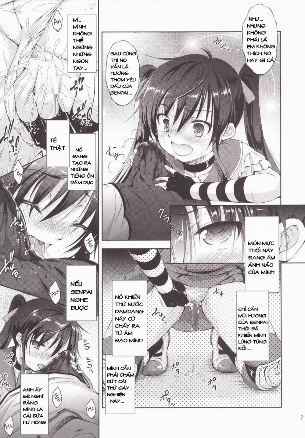 HentaiVN.net - Ảnh 6 - Chitsunai Kansen! (Gakkou Gurashi) - Chap 1