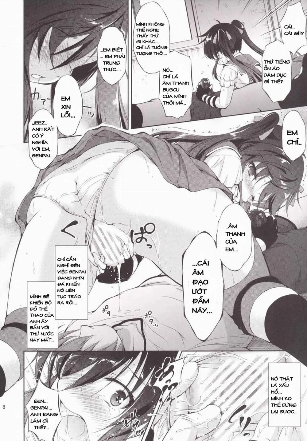 HentaiVN.net - Ảnh 7 - Chitsunai Kansen! (Gakkou Gurashi) - Chap 1