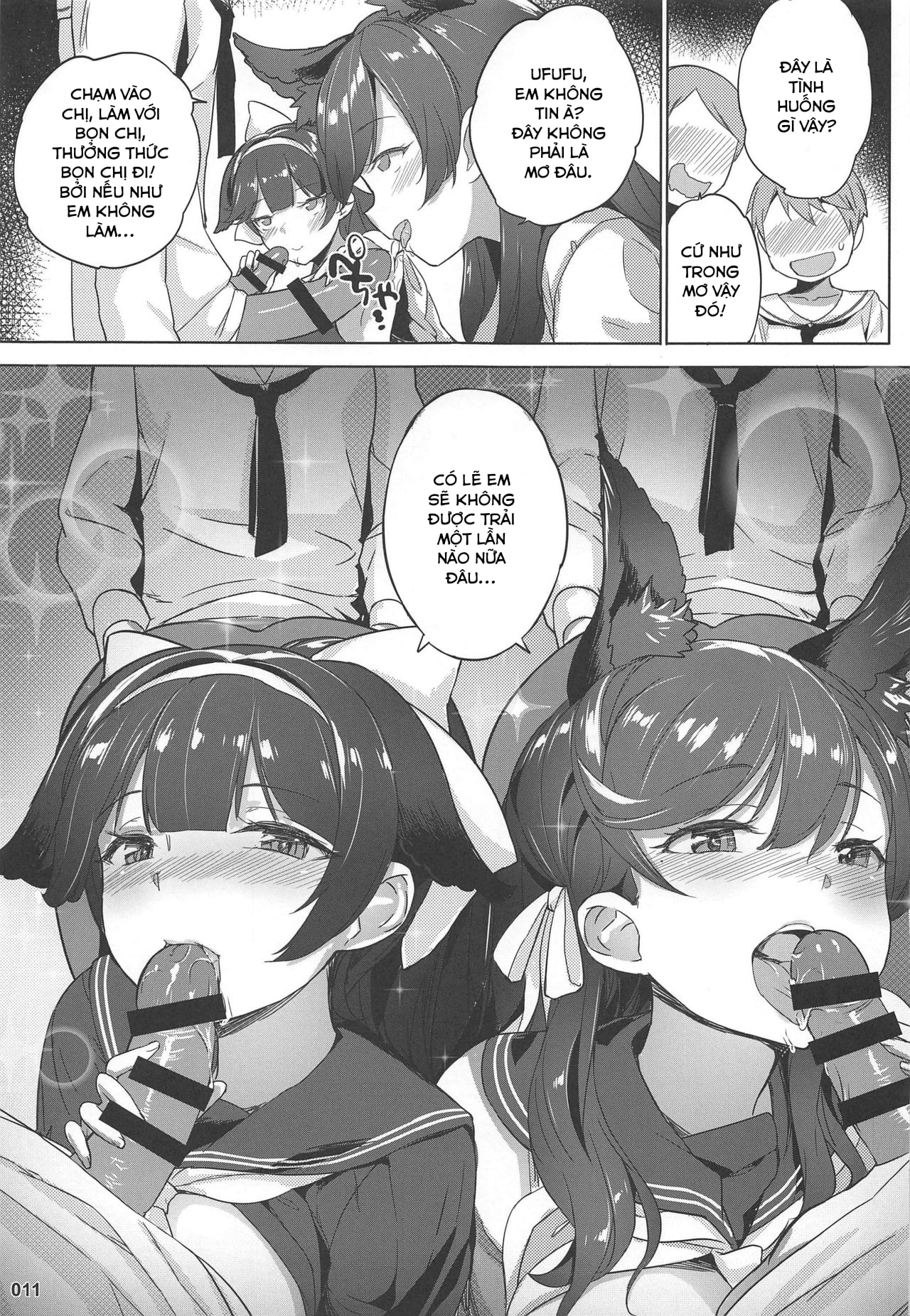 HentaiVN.net - Ảnh 12 - Takao to Atago Senpai no Ijime Ninmu (Azur Lane) [Takao to Atago Senpai no Ijime Ninmu] - Chap 1