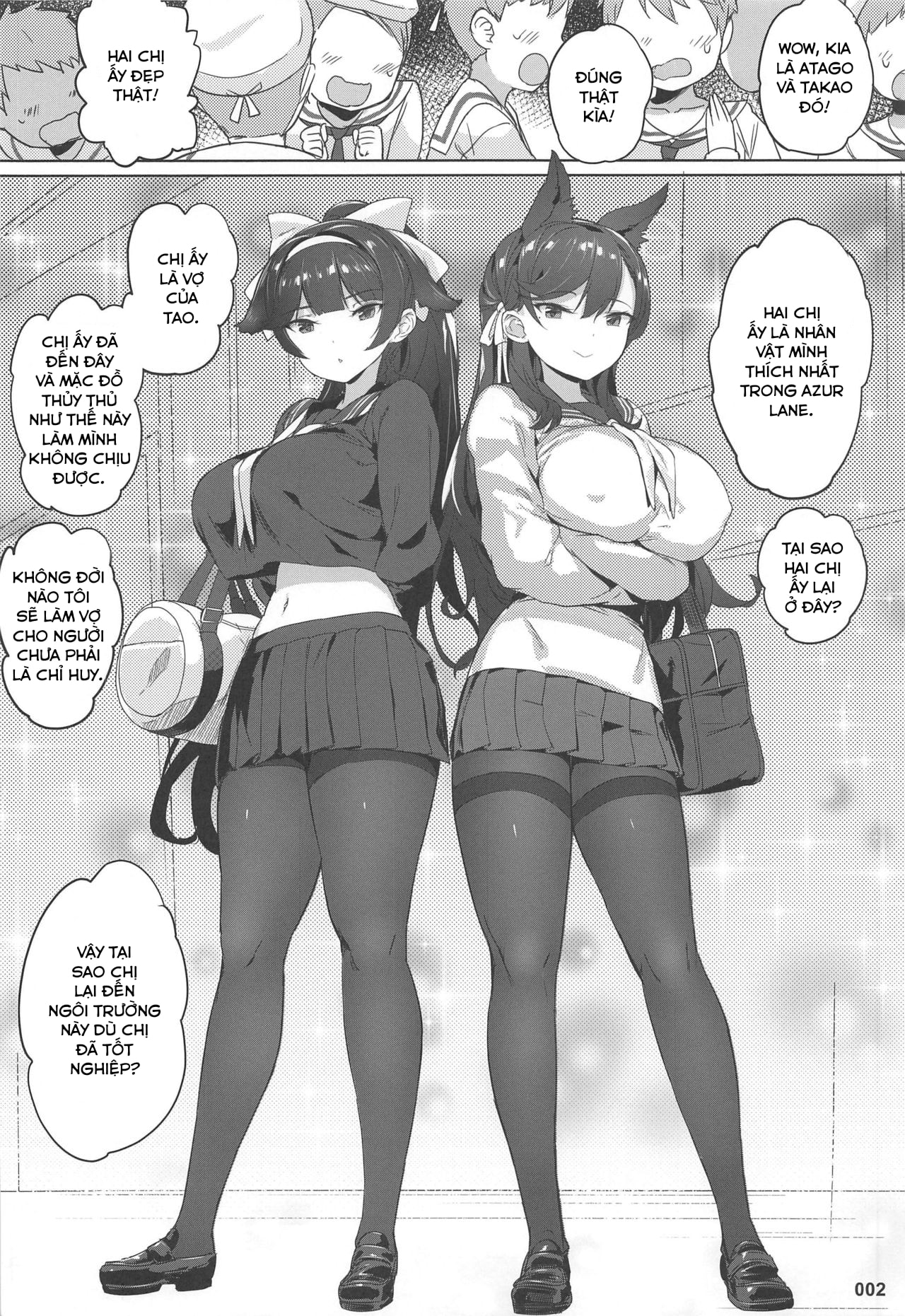 HentaiVN.net - Ảnh 3 - Takao to Atago Senpai no Ijime Ninmu (Azur Lane) [Takao to Atago Senpai no Ijime Ninmu] - Chap 1
