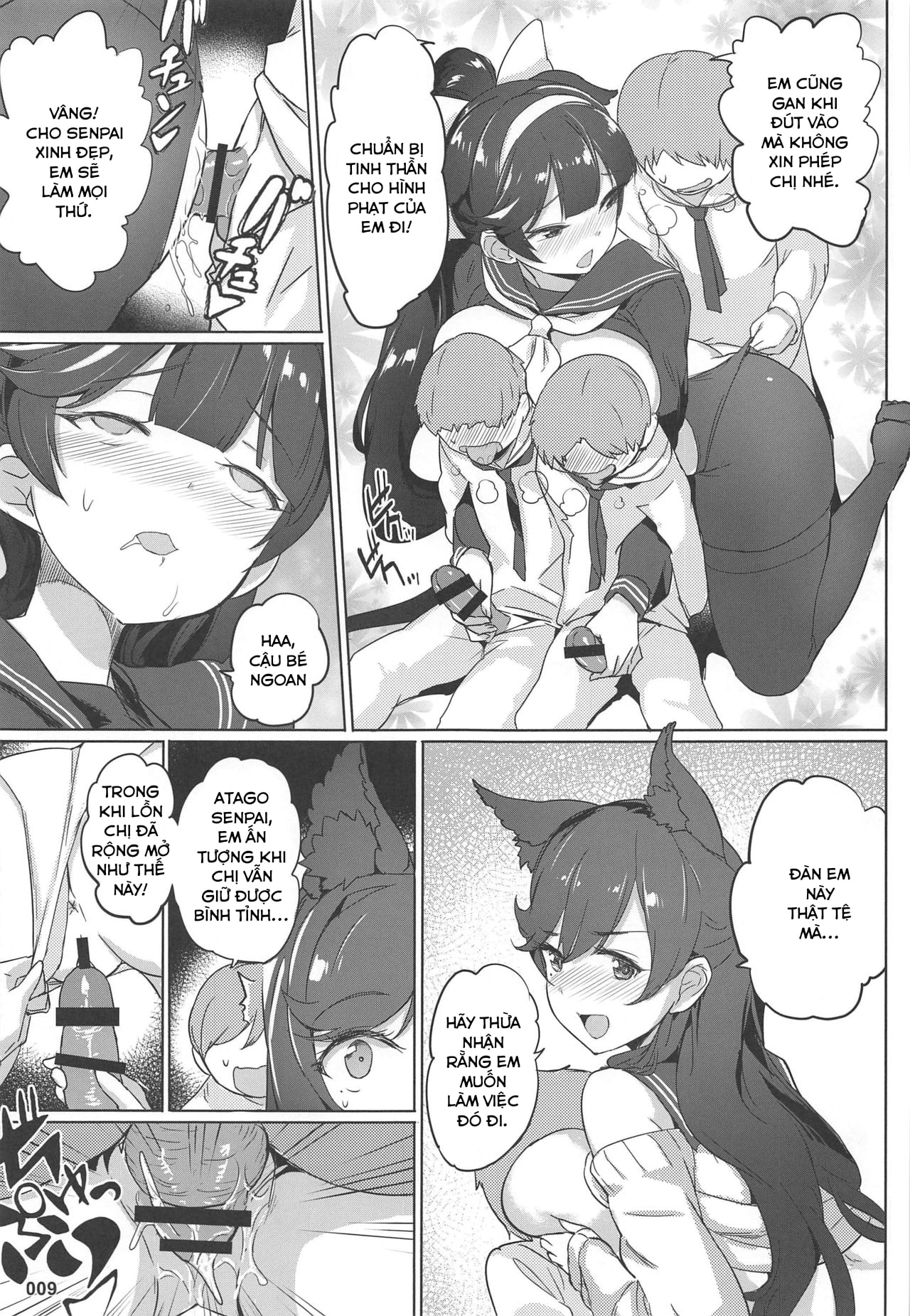 HentaiVN.net - Ảnh 10 - Takao to Atago Senpai no Ijime Ninmu (Azur Lane) [Takao to Atago Senpai no Ijime Ninmu] - Chap 1
