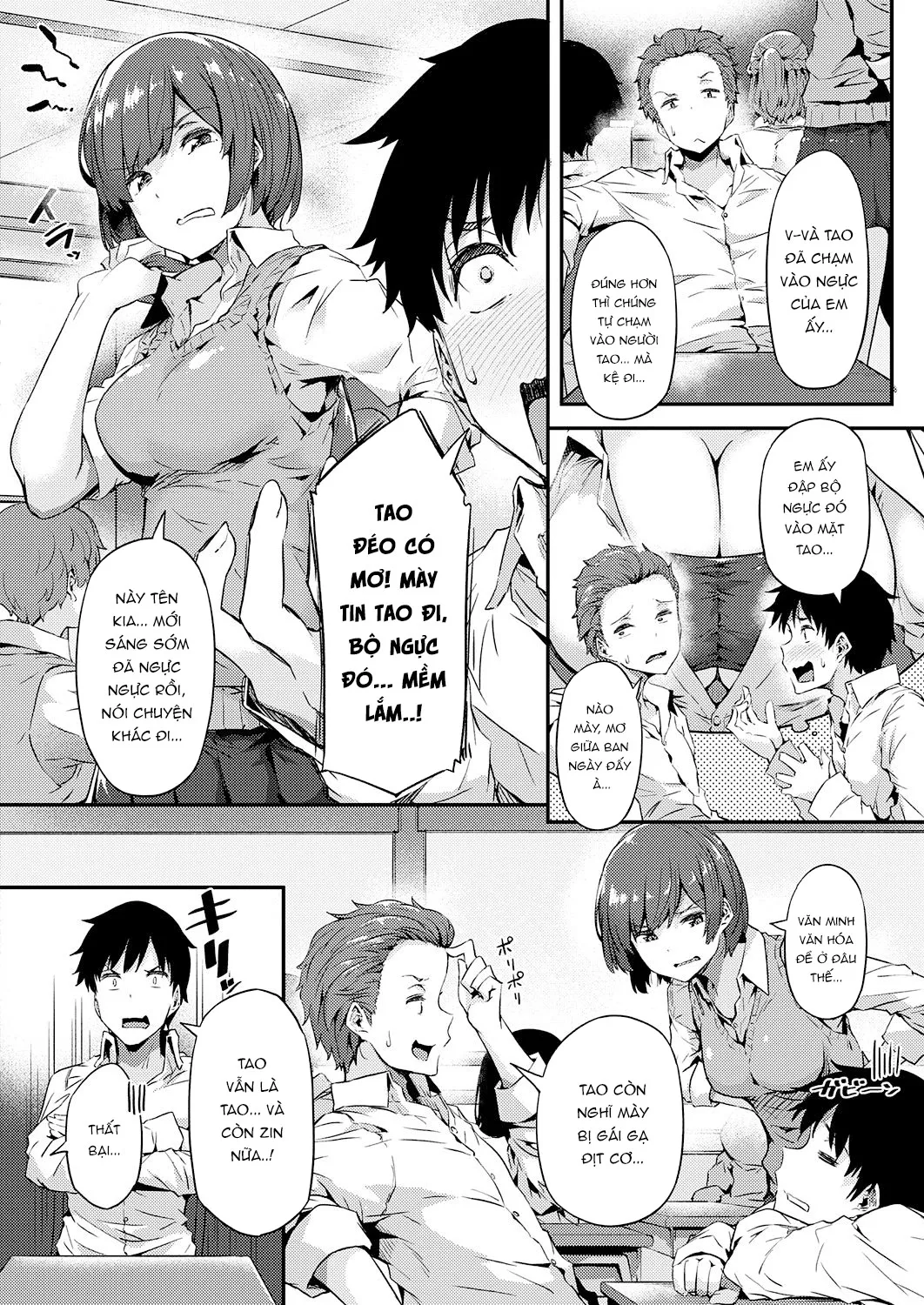 HentaiVN.net - Ảnh 9 - Cái Nhìn Đầu Tiên [Gyaru ni Tomarimasu;Next Stop: Gal;ギャルに停まります] - Chap 1