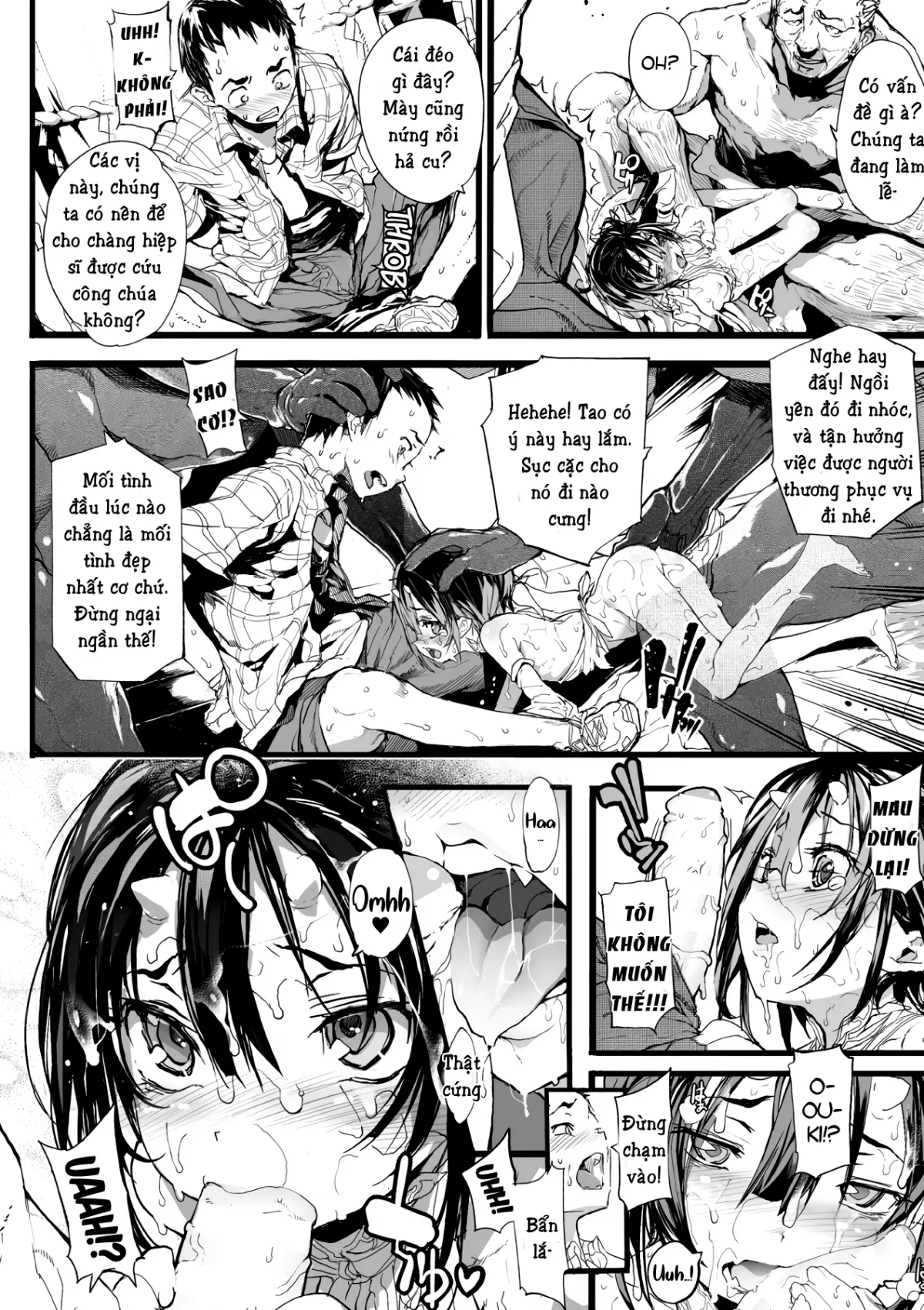 HentaiVN.net - Ảnh 15 - Nàng yêu nữ trong đêm rằm hoa anh đào nở [Oni of the pale blossom under the moonlight] - Chap 1
