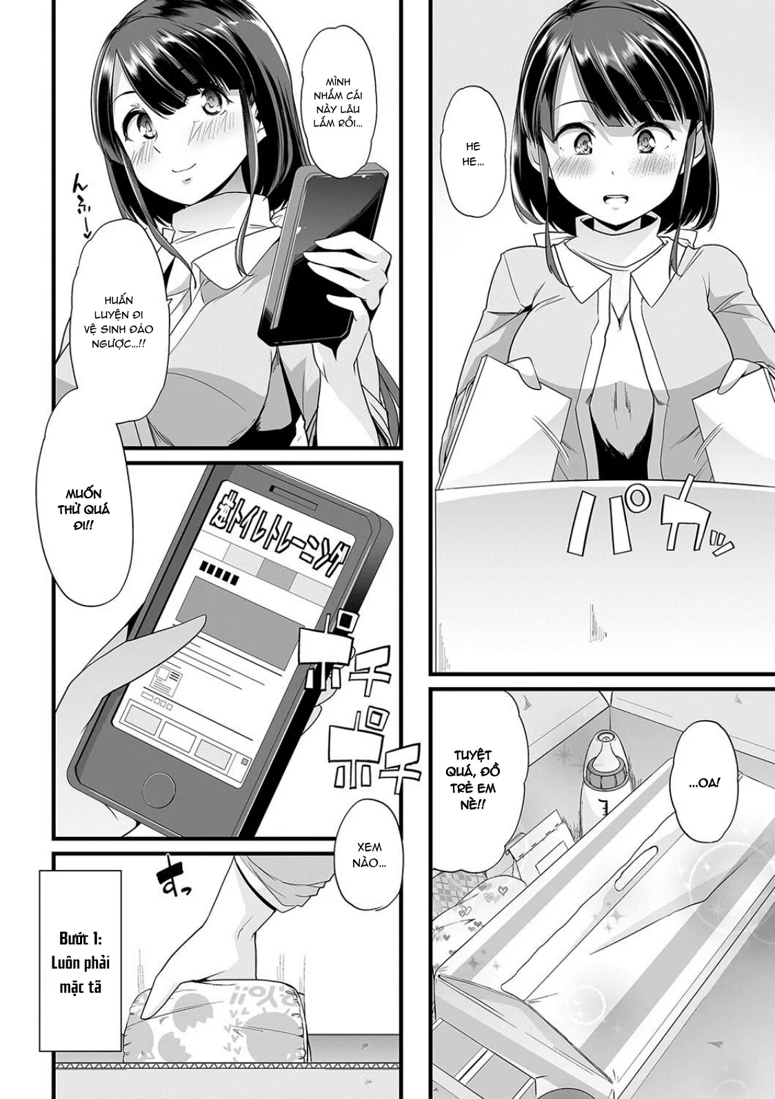 HentaiVN.net - Ảnh 3 - Himitsu no Gyaku Toilet Training [ヒミツの逆トイレトレーニング] - Chap 1