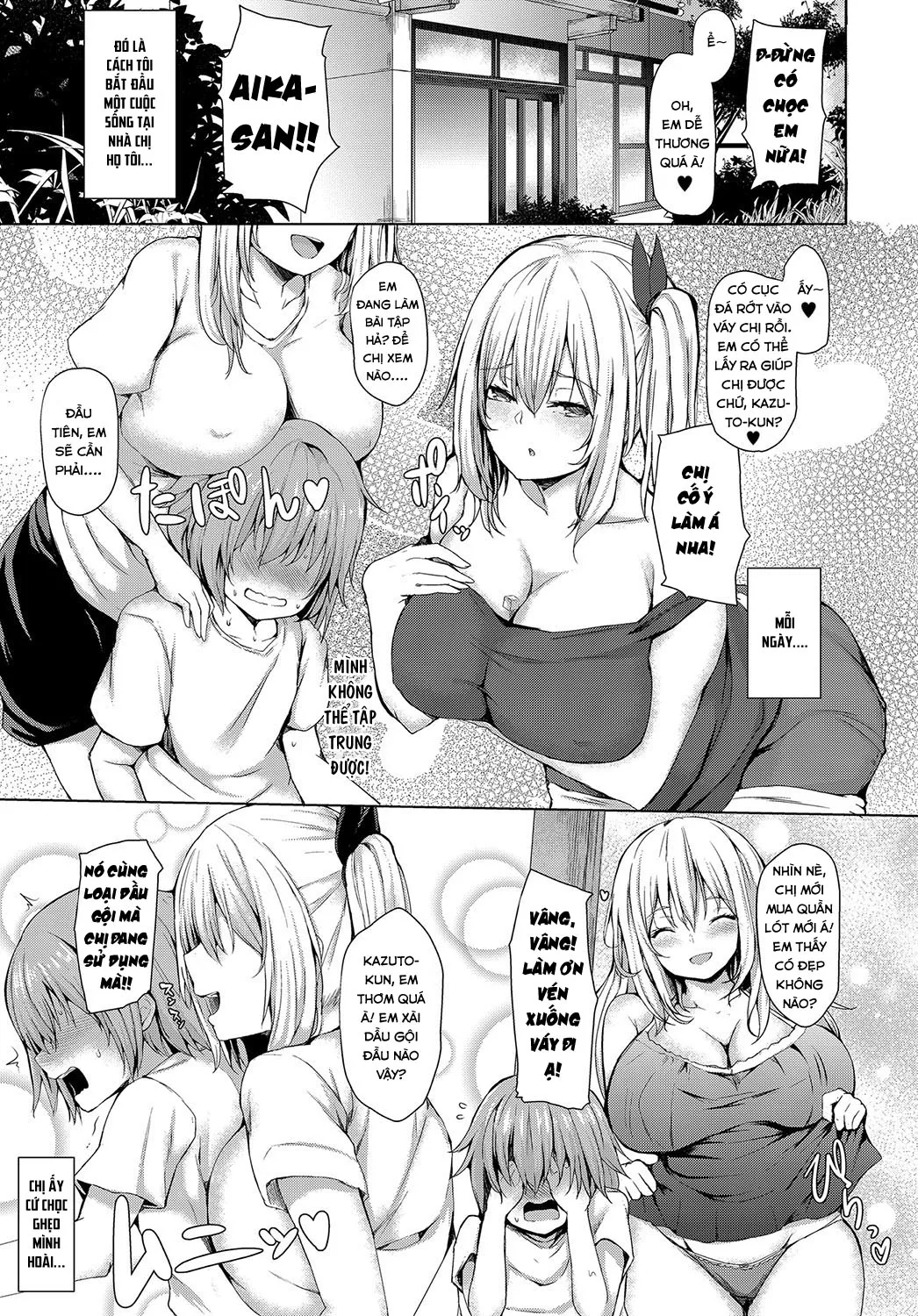 HentaiVN.net - Ảnh 5 - Kỳ Nghỉ Hè Của Tôi Cùng Với Onee-chan [Boku to Onee-chan no Natsuyasumi ; My Summer with Onee-chan ; 僕とお姉ちゃんの夏休み] - Chap 1