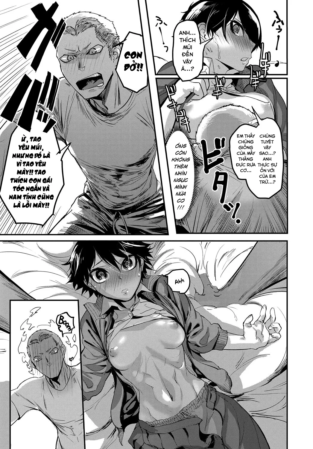 HentaiVN.net - Ảnh 12 - Đắm đuối gần nhau bên hàng múi [Kinkyorirenai ; Abs-solutely Close-Range Love ; 筋距離恋愛] - Chap 1