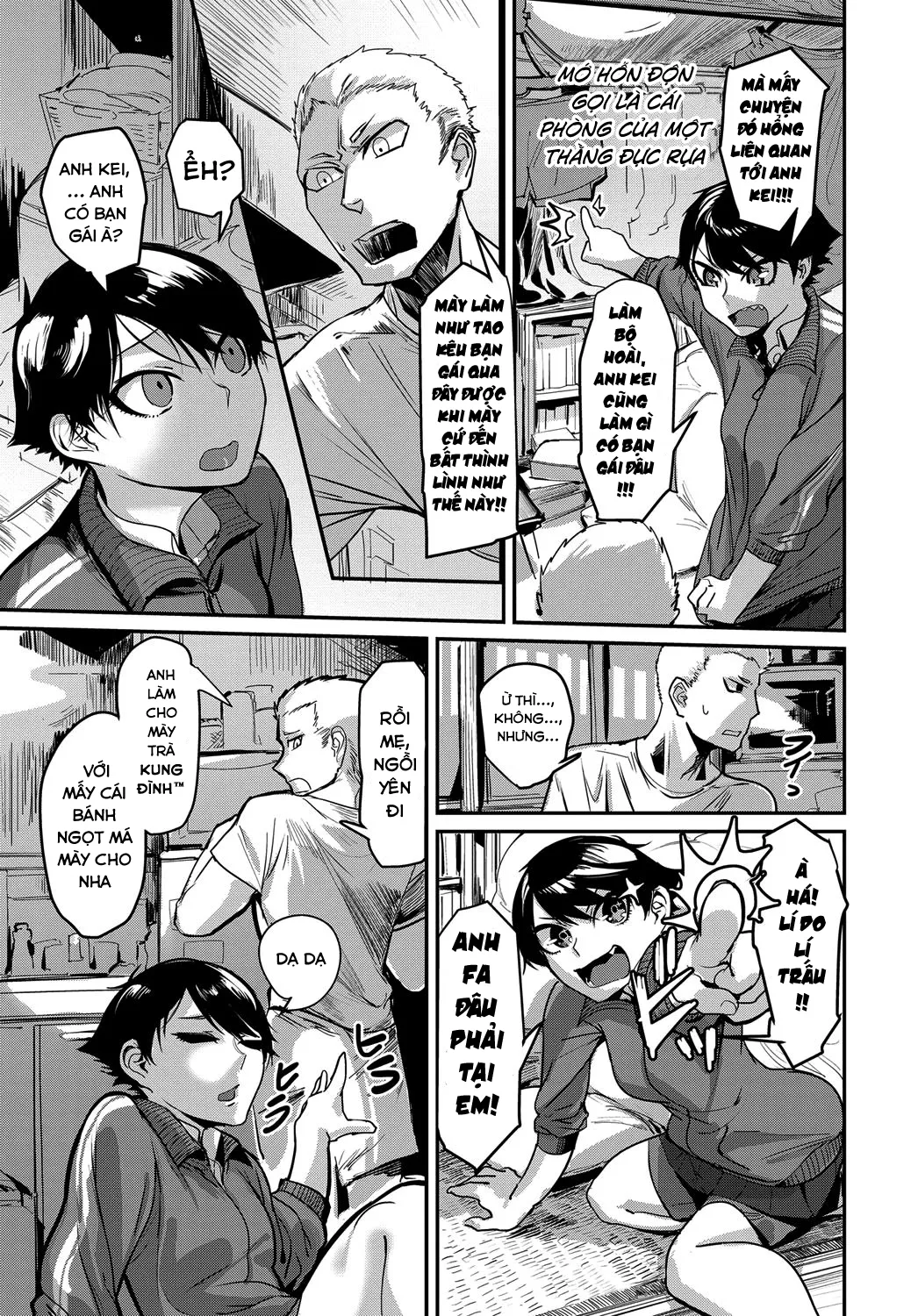 HentaiVN.net - Ảnh 4 - Đắm đuối gần nhau bên hàng múi [Kinkyorirenai ; Abs-solutely Close-Range Love ; 筋距離恋愛] - Chap 1