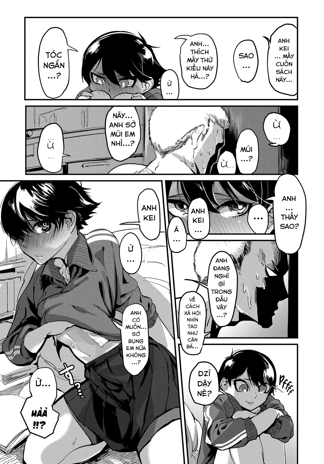 HentaiVN.net - Ảnh 8 - Đắm đuối gần nhau bên hàng múi [Kinkyorirenai ; Abs-solutely Close-Range Love ; 筋距離恋愛] - Chap 1