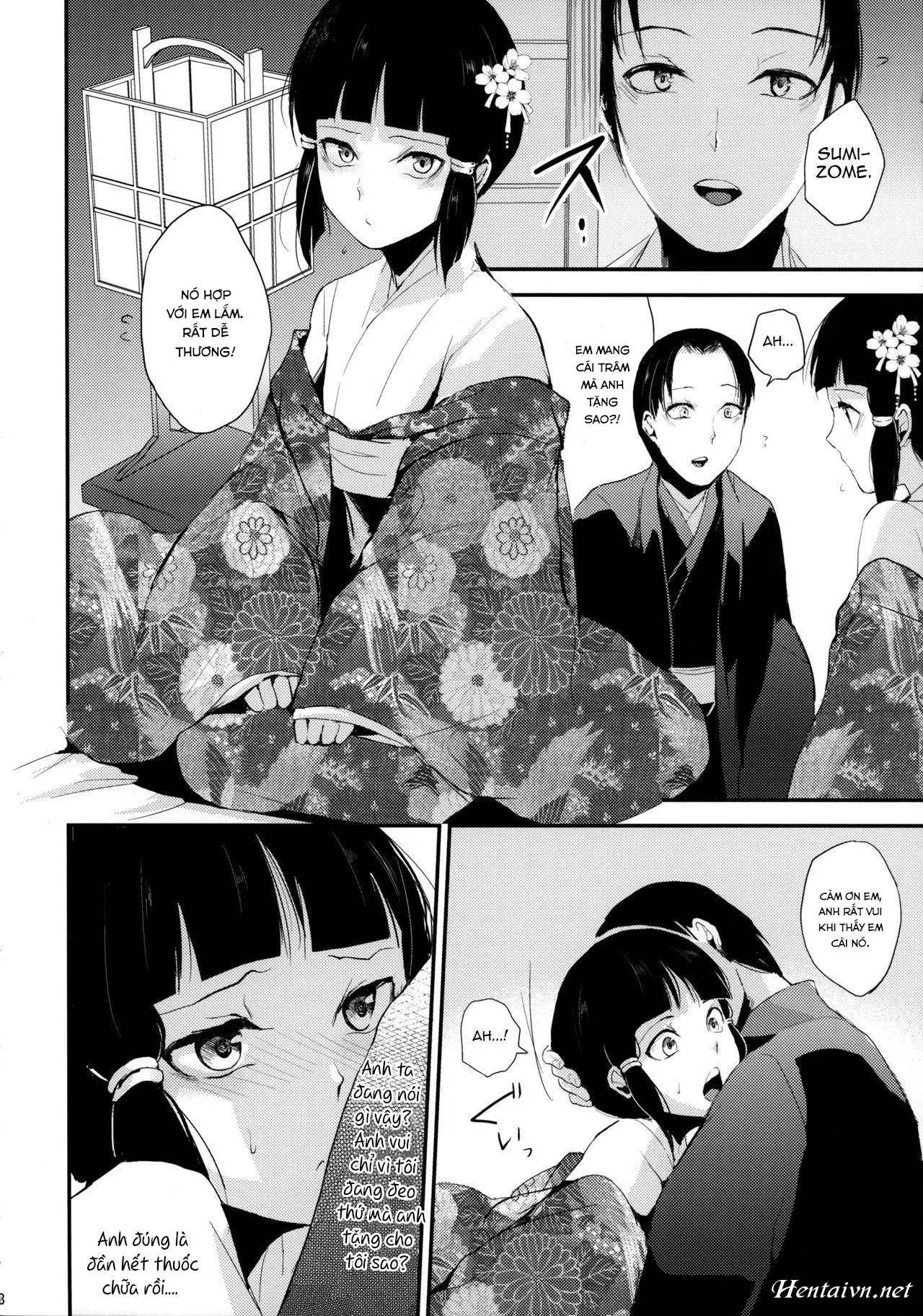HentaiVN.net - Ảnh 10 - Sumizome Kanzashi - Chap 1