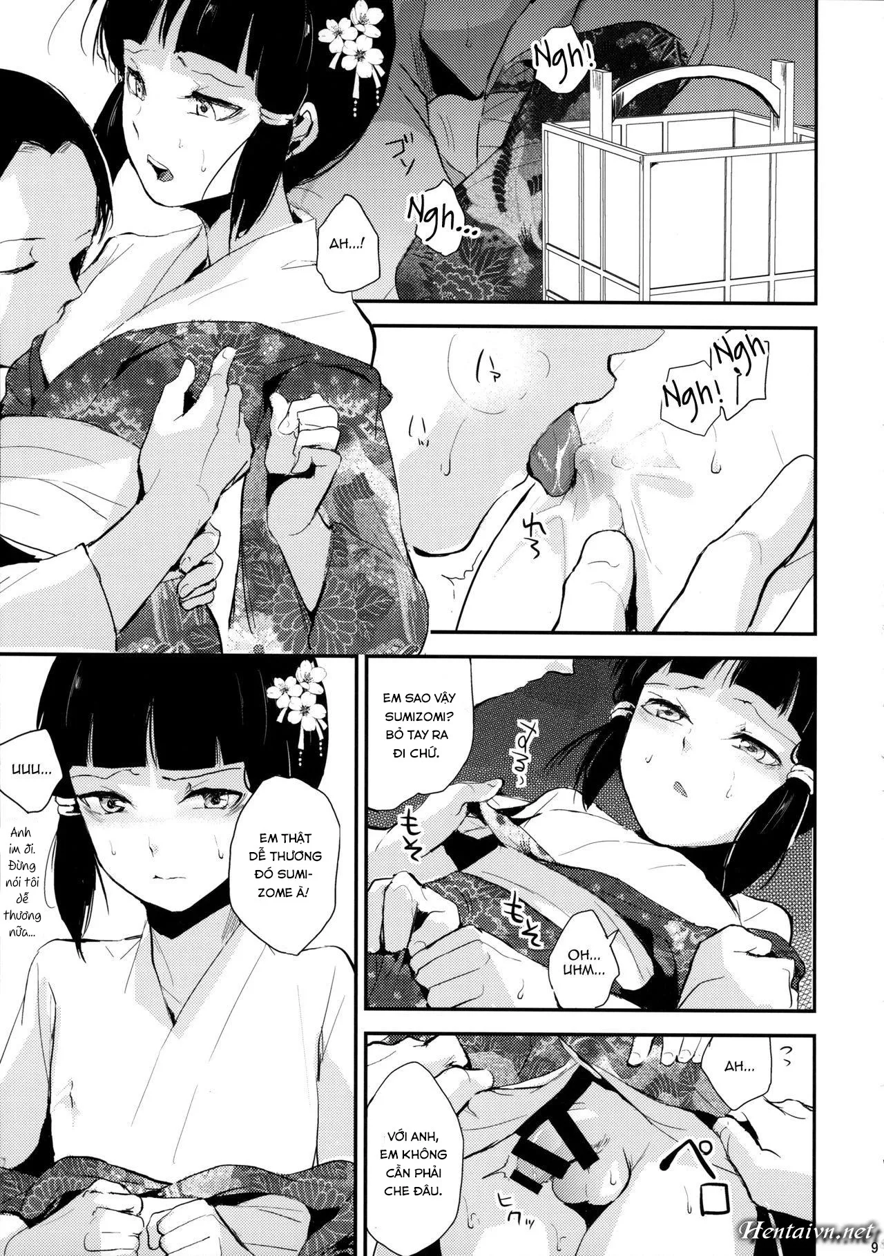 HentaiVN.net - Ảnh 11 - Sumizome Kanzashi - Chap 1