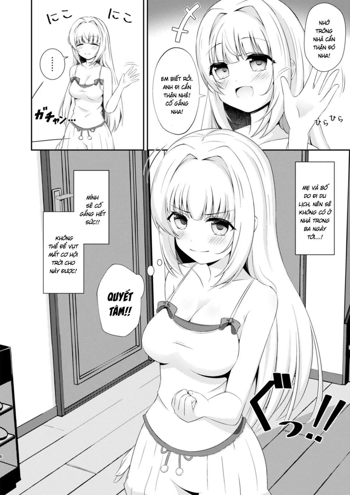 HentaiVN.net - Ảnh 6 - Cô em gái dẫm đãng chỉ làm tình với anh trai của mình! - Chap 1