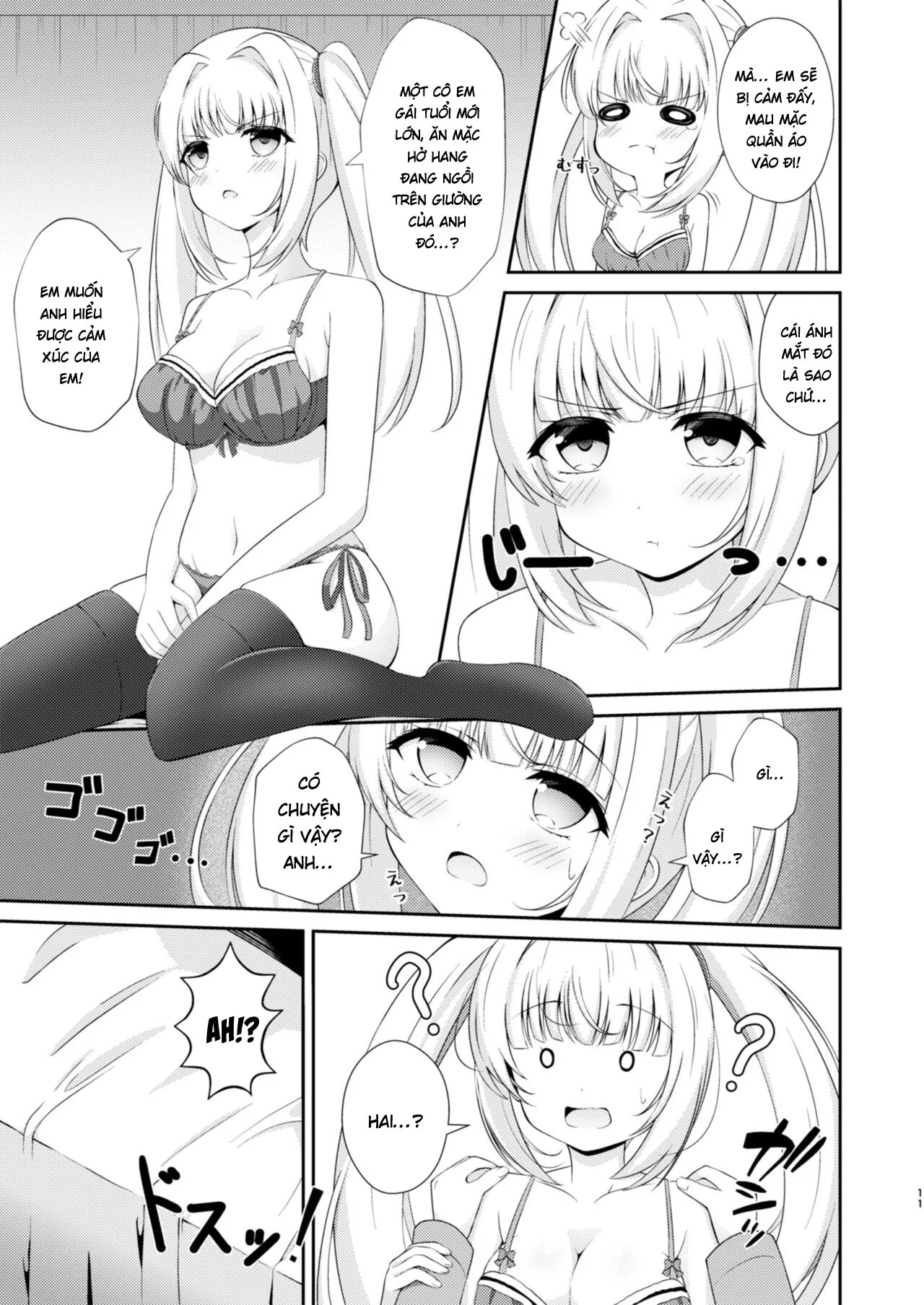HentaiVN.net - Ảnh 11 - Cô em gái dẫm đãng chỉ làm tình với anh trai của mình! - Chap 2