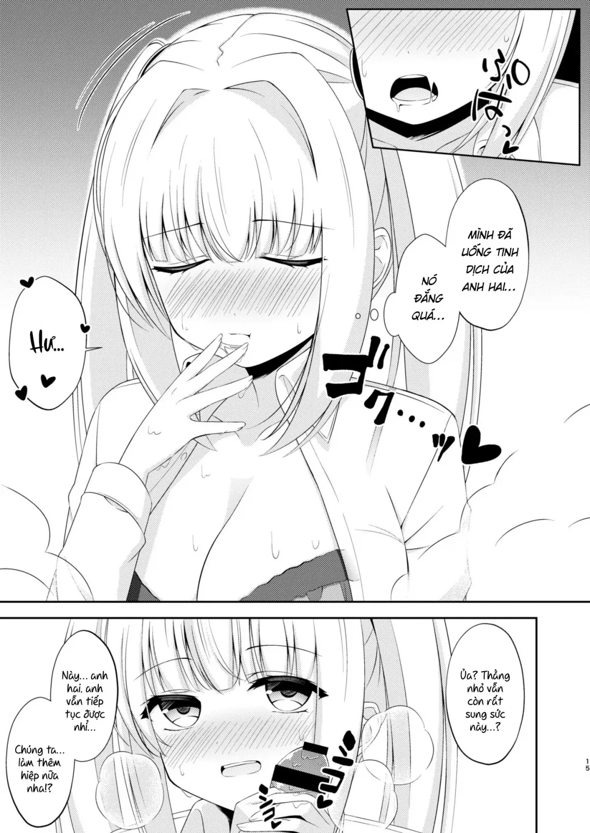 HentaiVN.net - Ảnh 15 - Cô em gái dẫm đãng chỉ làm tình với anh trai của mình! - Chap 3