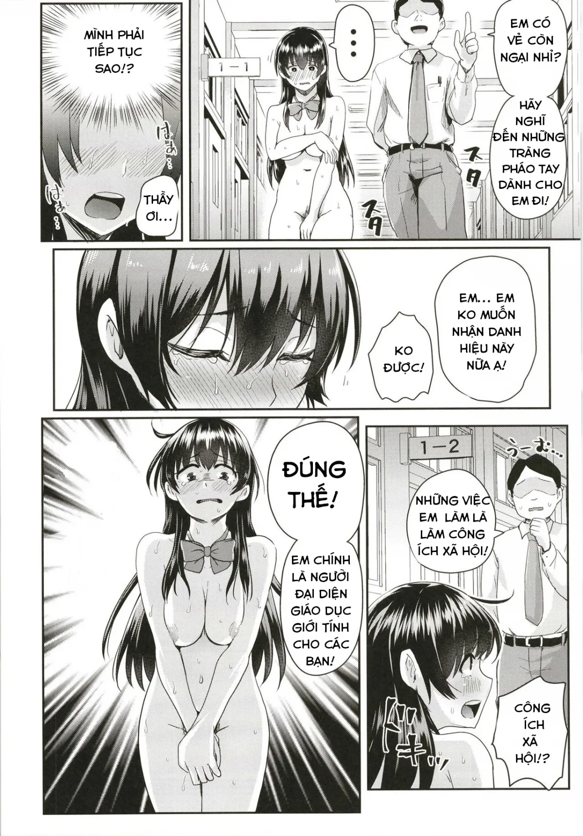 HentaiVN.net - Ảnh 9 - Quá trình lấy danh hiệu của cô gái [[H-SQUAD (Guglielmo)] Sei no Mohan! ~Kounai Goaisatsu Hen~ | Sei no Mohan! 2 This is a welcome greeting [English] [Digital]] - Chap 1