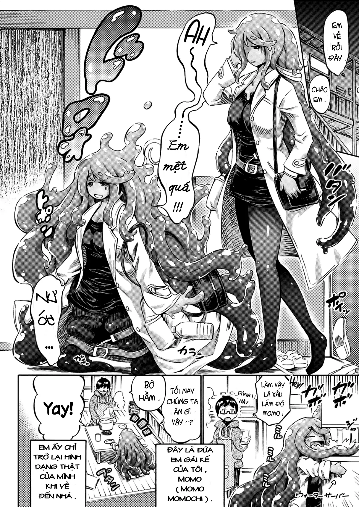 HentaiVN.net - Ảnh 3 - Em gái kế Momo đồng thời là giáo viên của tôi là Slime [Gimai Sensei Slime Momo-chan; Stepsister Teacher Slimy Momo] - Chap 1