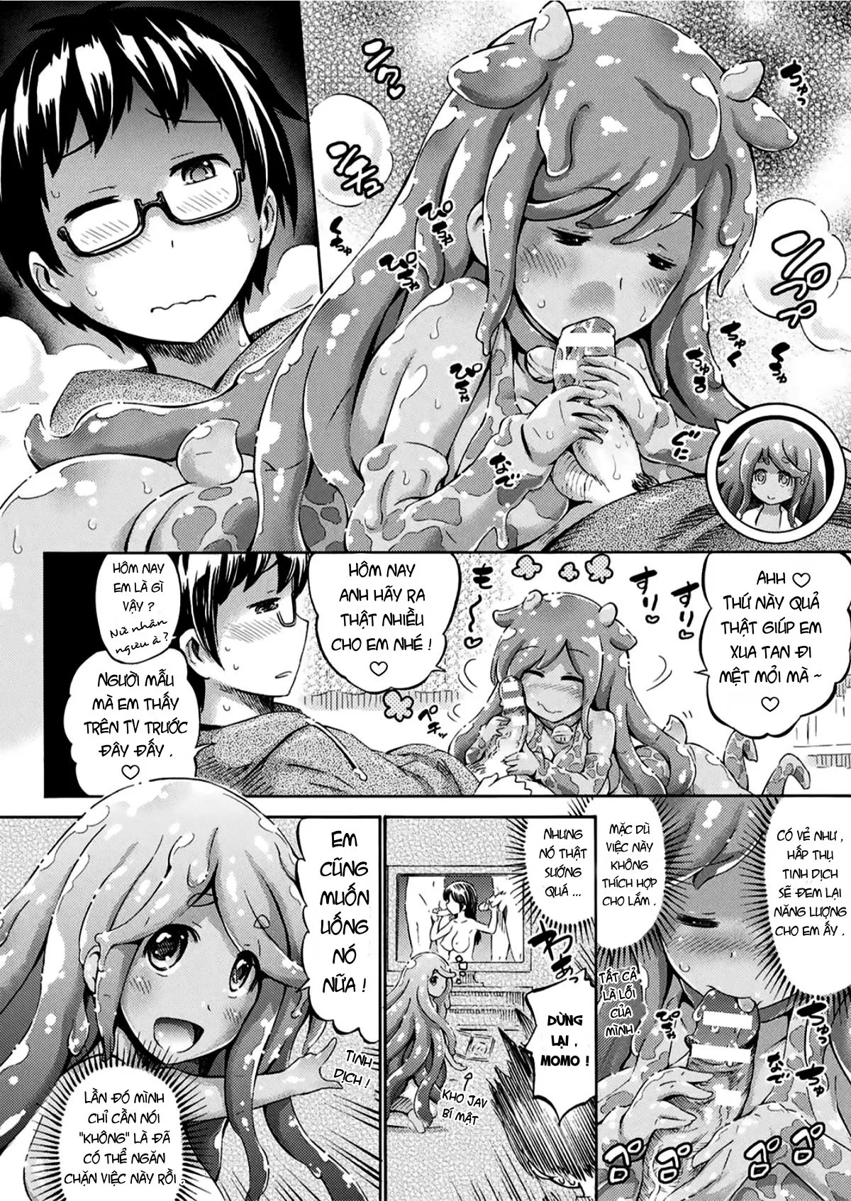 HentaiVN.net - Ảnh 5 - Em gái kế Momo đồng thời là giáo viên của tôi là Slime [Gimai Sensei Slime Momo-chan; Stepsister Teacher Slimy Momo] - Chap 1