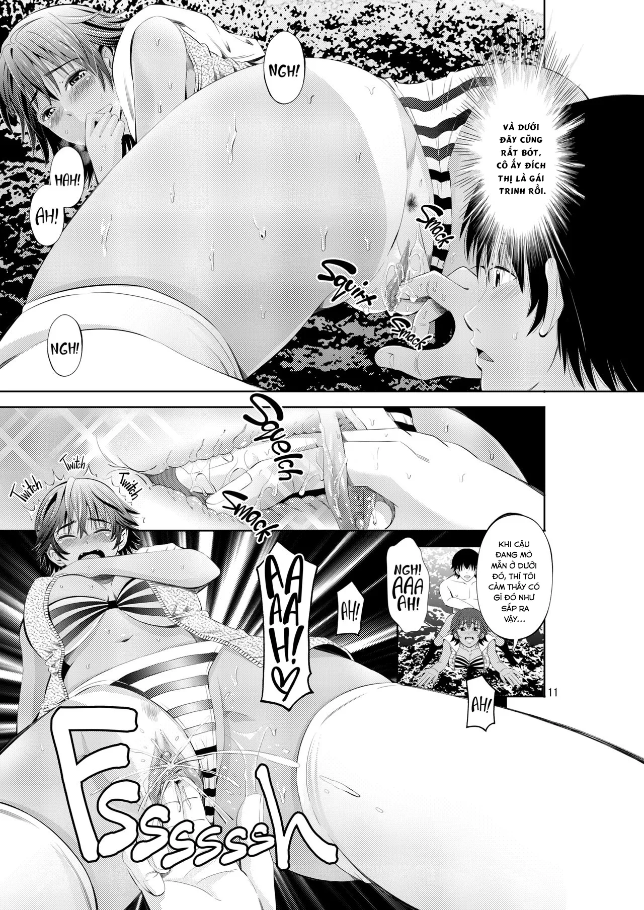 HentaiVN.net - Ảnh 14 - Tokonatsu Resort Nangoku Musume to NTR Sex [My Summer Paradise: Fucking a Beach Girl Behind My Girlfriend’s Back] - Chap 1
