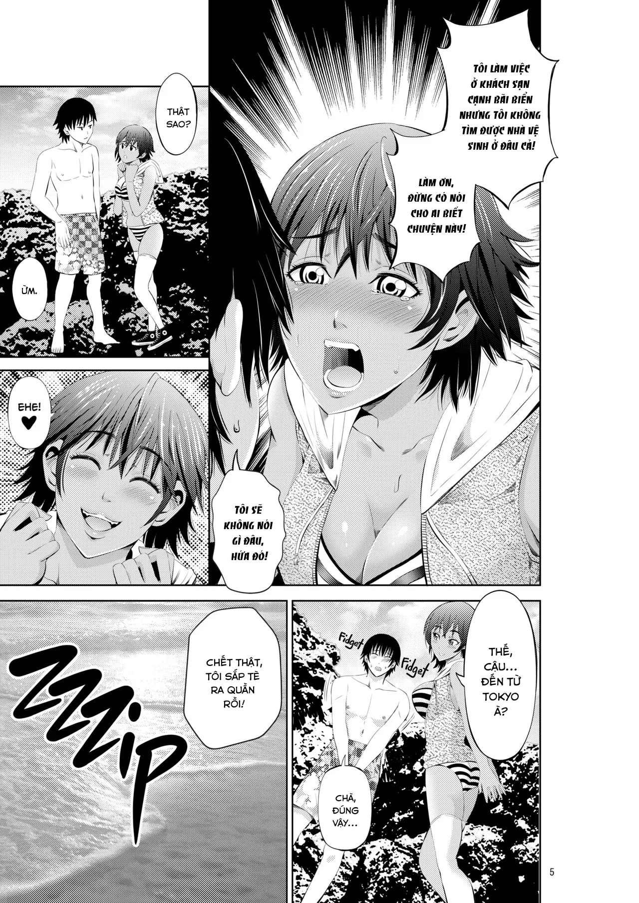 HentaiVN.net - Ảnh 8 - Tokonatsu Resort Nangoku Musume to NTR Sex [My Summer Paradise: Fucking a Beach Girl Behind My Girlfriend’s Back] - Chap 1