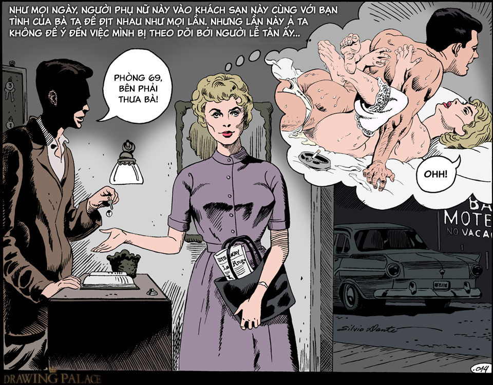 HentaiVN.net - Ảnh 14 - Con ghệ tóc vàng [Motel blonde] - Chap 1