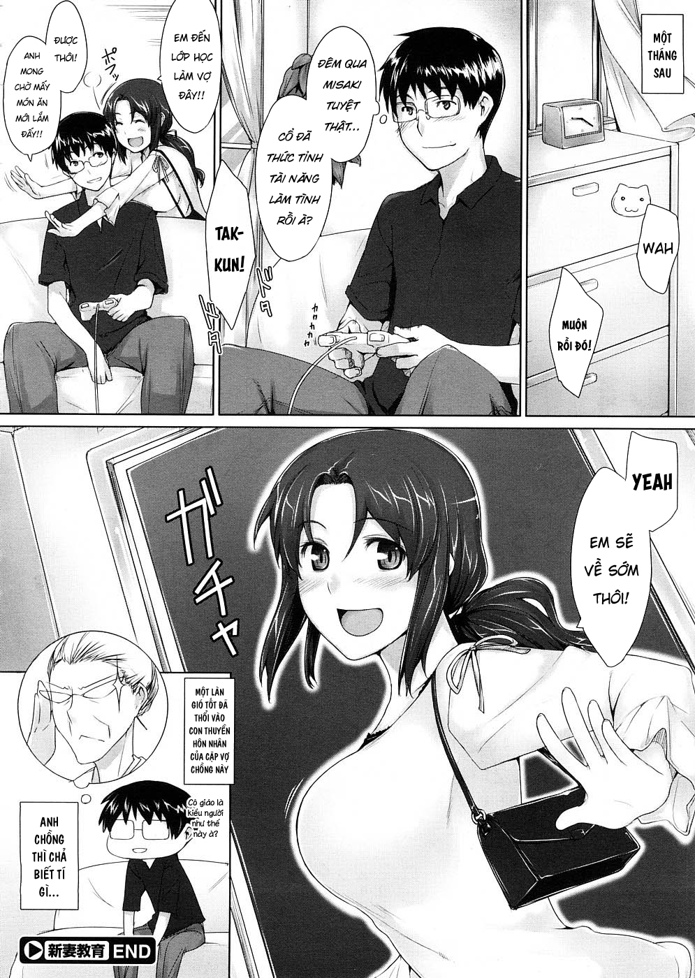 HentaiVN.net - Ảnh 24 - Dạy dỗ cô vợ mới cưới [Educating a New Wife] - Chap 1