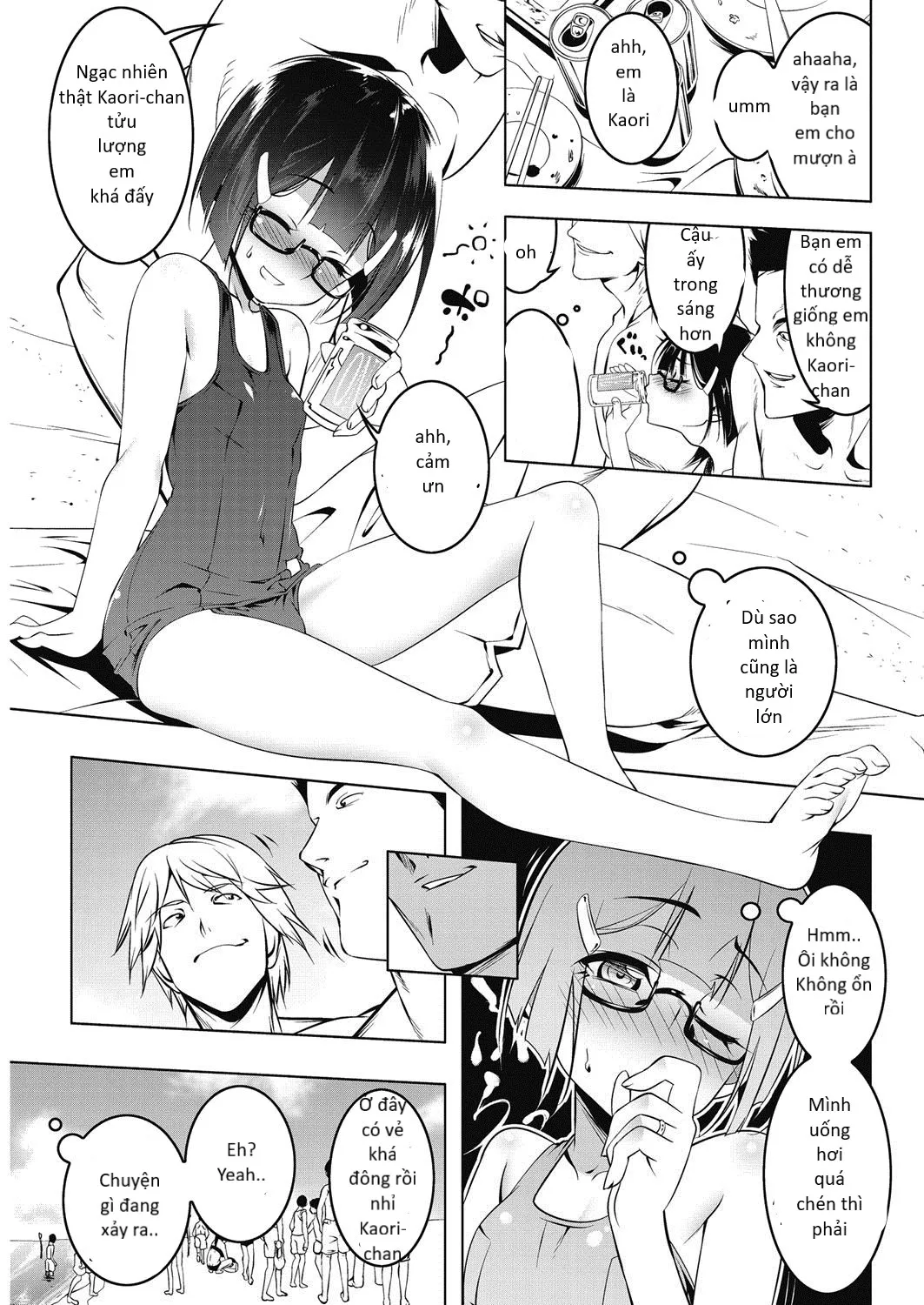 HentaiVN.net - Ảnh 6 - Petit Suku Tsuma-sama [Petit School-Swimsuit Wife Summer] - Chap 1