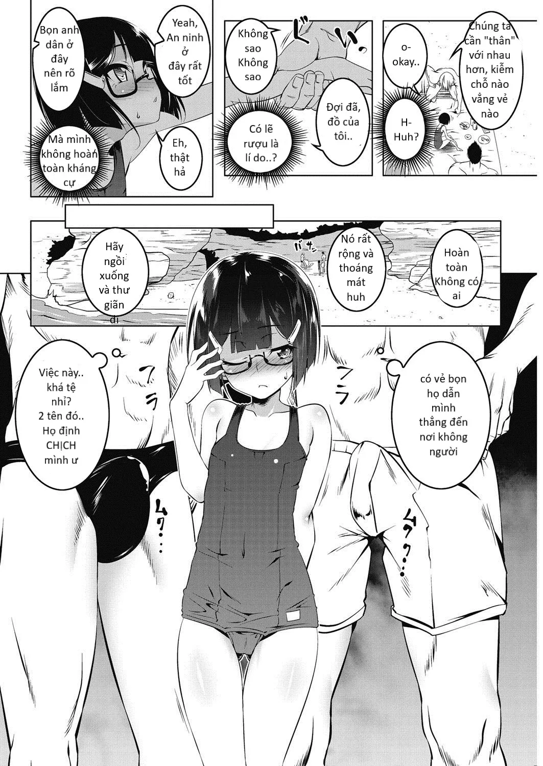 HentaiVN.net - Ảnh 7 - Petit Suku Tsuma-sama [Petit School-Swimsuit Wife Summer] - Chap 1