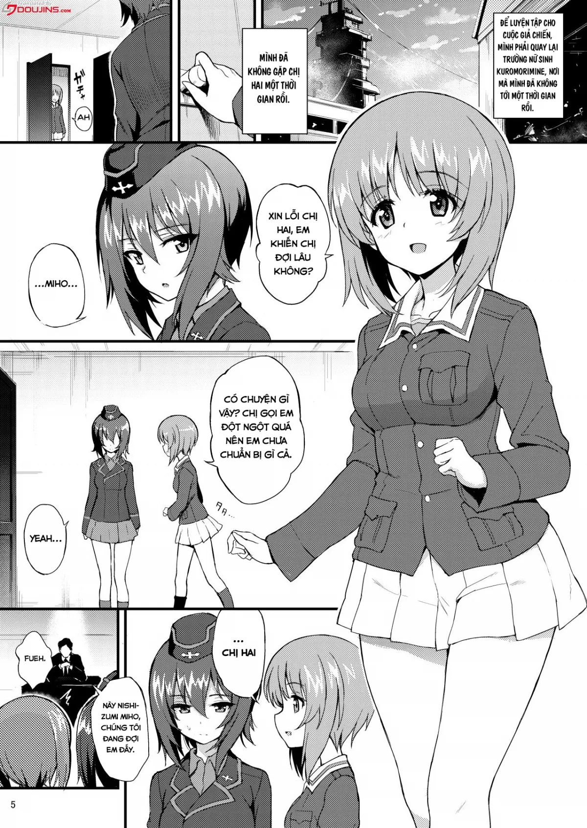 HentaiVN.net - Ảnh 4 - Nishizumi Shimai Ryoujoku [Nishizumi Sisters Sexual Assault] - Chap 1