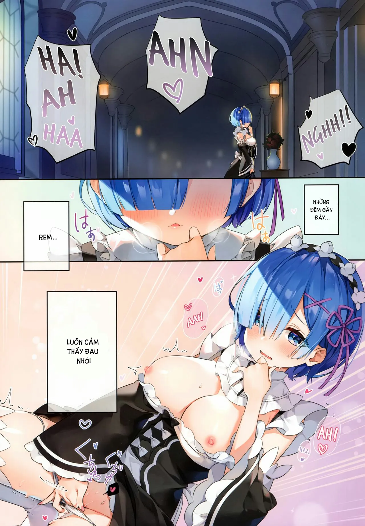 HentaiVN.net - Ảnh 2 - Rem wa Kyou Zettai Yaritai! (Re:Zero kara Hajimeru Isekai Seikatsu) - Chap 1