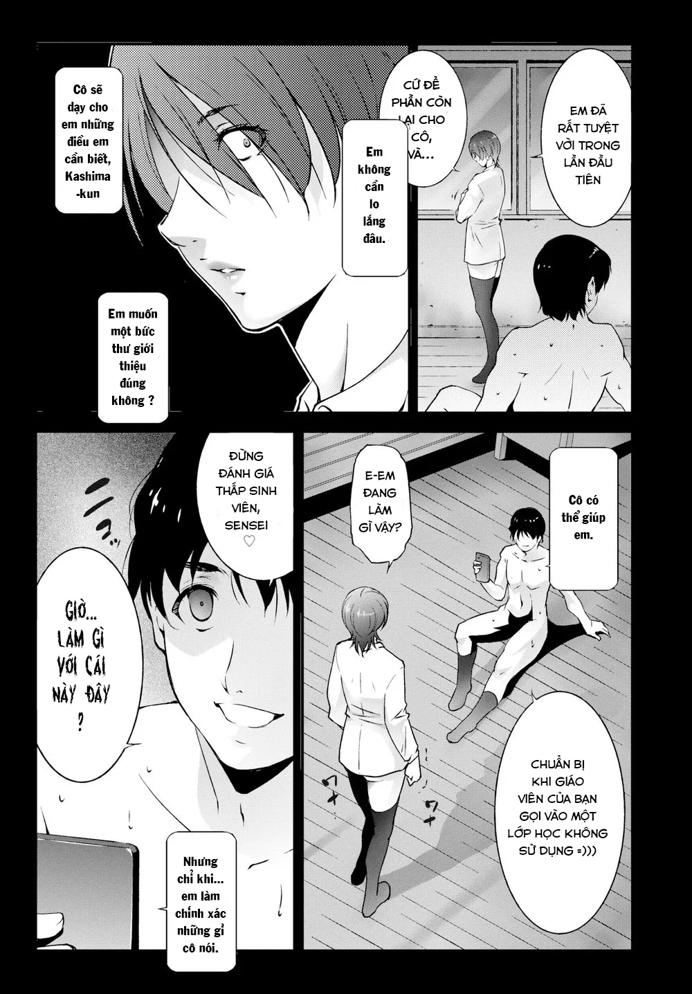 HentaiVN.net - Ảnh 5 - I'll teach you [Em sẽ dạy cô!] - Chap 1