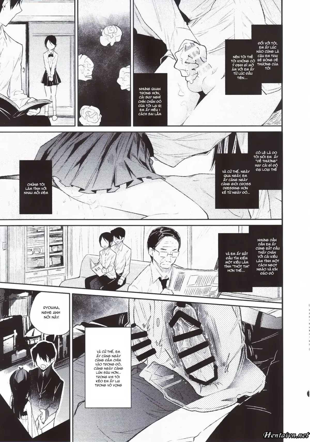 HentaiVN.net - Ảnh 7 - Haitoku Josou Otouto no Inran Jojishi - Jikka Hen - Chap 1