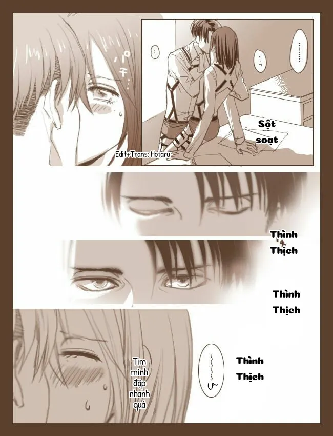 HentaiVN.net - Ảnh 10 - Sự ngọt ngào của đường [Levi và Mikasa với hàm lượng đường cao, 糖が高めな] - Chap 2