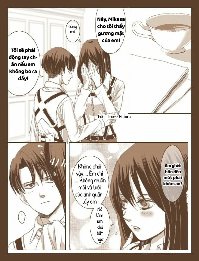 HentaiVN.net - Ảnh 11 - Sự ngọt ngào của đường [Levi và Mikasa với hàm lượng đường cao, 糖が高めな] - Chap 2