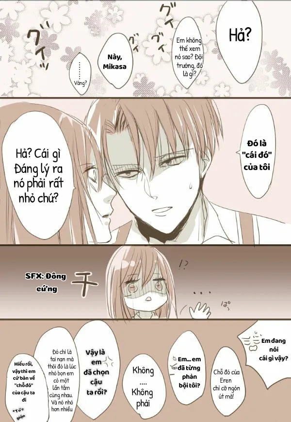 HentaiVN.net - Ảnh 15 - Sự ngọt ngào của đường [Levi và Mikasa với hàm lượng đường cao, 糖が高めな] - Chap 2