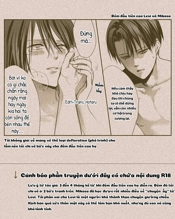 HentaiVN.net - Ảnh 20 - Sự ngọt ngào của đường [Levi và Mikasa với hàm lượng đường cao, 糖が高めな] - Chap 2