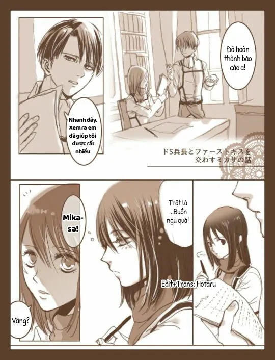 HentaiVN.net - Ảnh 3 - Sự ngọt ngào của đường [Levi và Mikasa với hàm lượng đường cao, 糖が高めな] - Chap 2