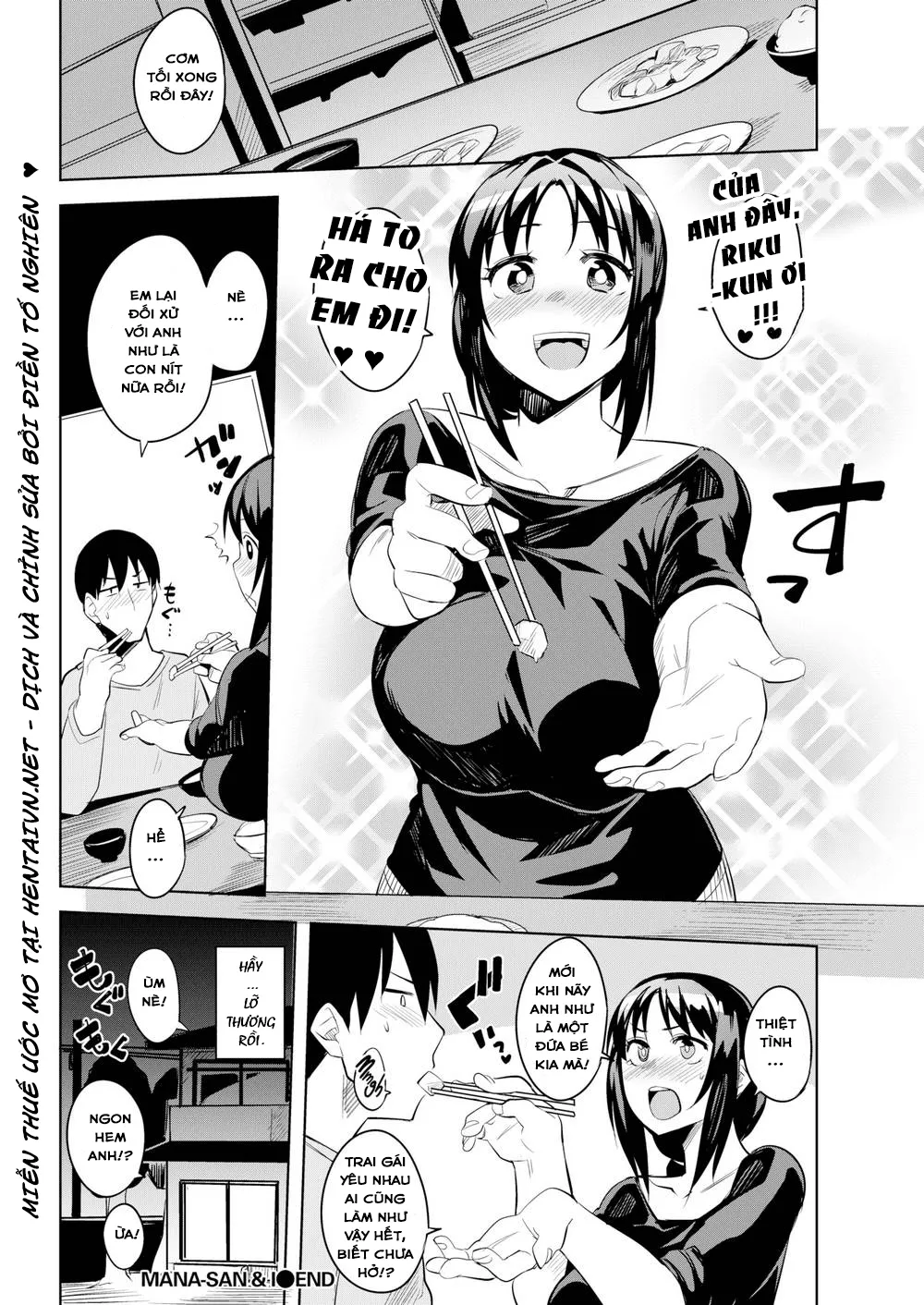 HentaiVN.net - Ảnh 21 - Cô Hàng Xóm Tốt Bụng! [Mana-san & I] - Chap 1
