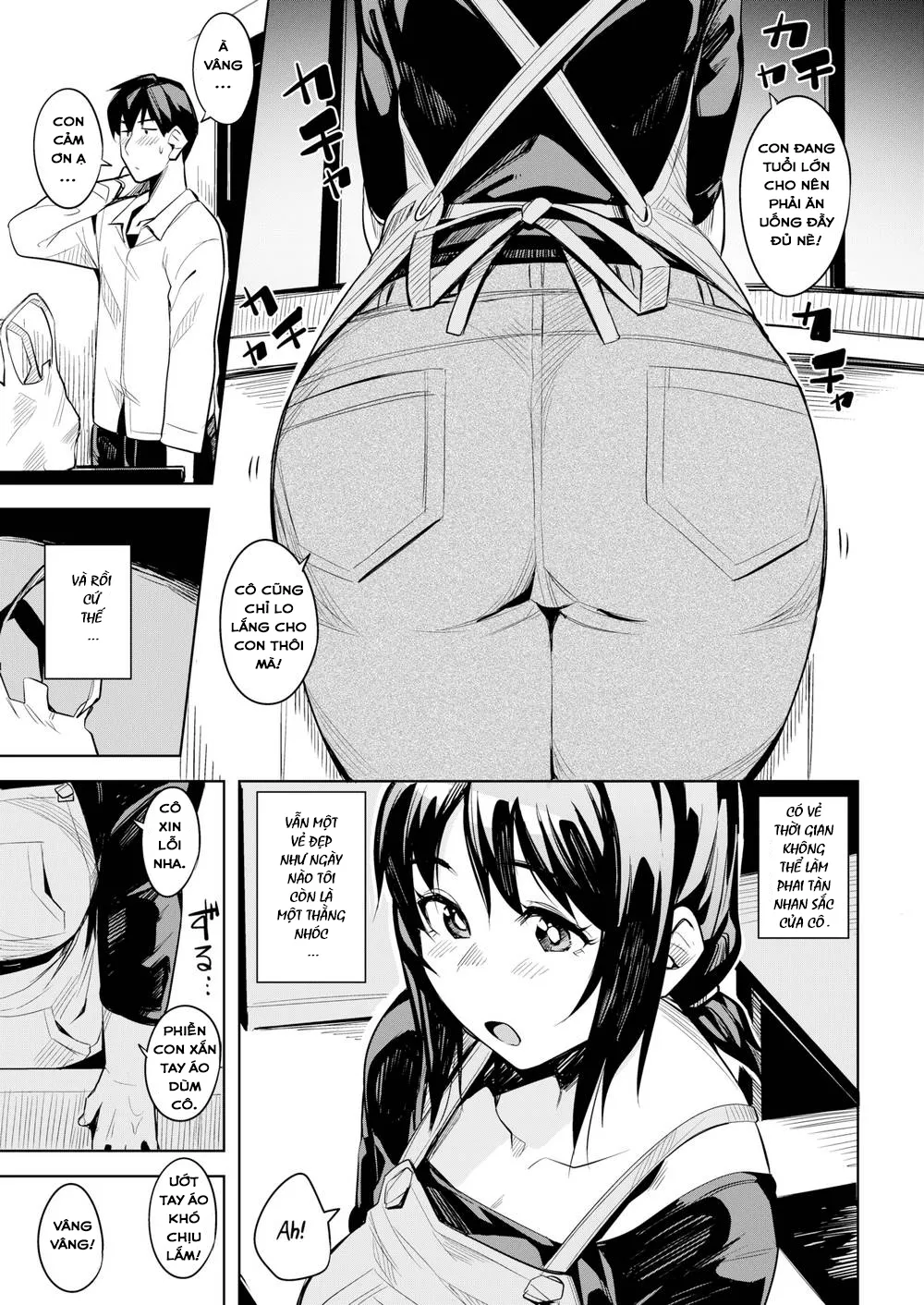 HentaiVN.net - Ảnh 4 - Cô Hàng Xóm Tốt Bụng! [Mana-san & I] - Chap 1