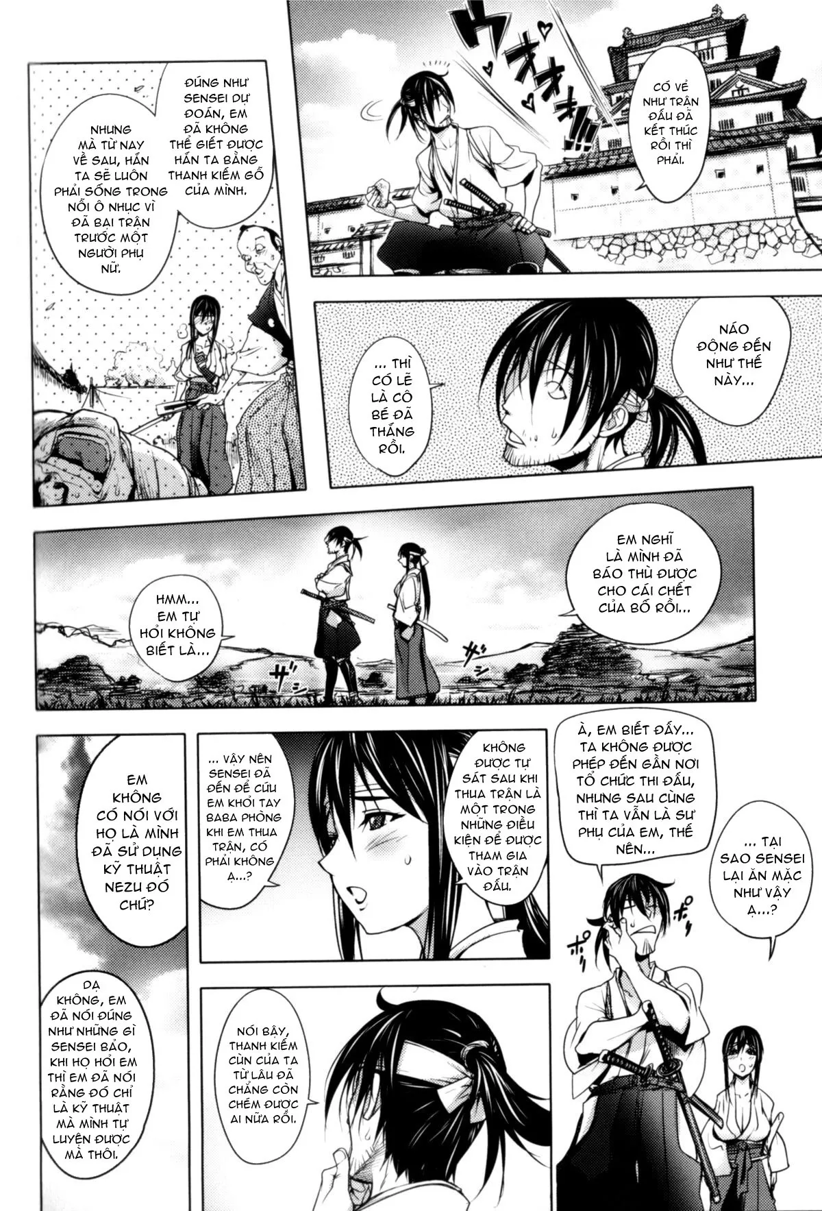 HentaiVN.net - Ảnh 11 - Bí Kỹ Kiếm Thuật: Cánh Đào Mãn Khai! [Secret Sword Techinque: Spilling Sakura] - Chap 1