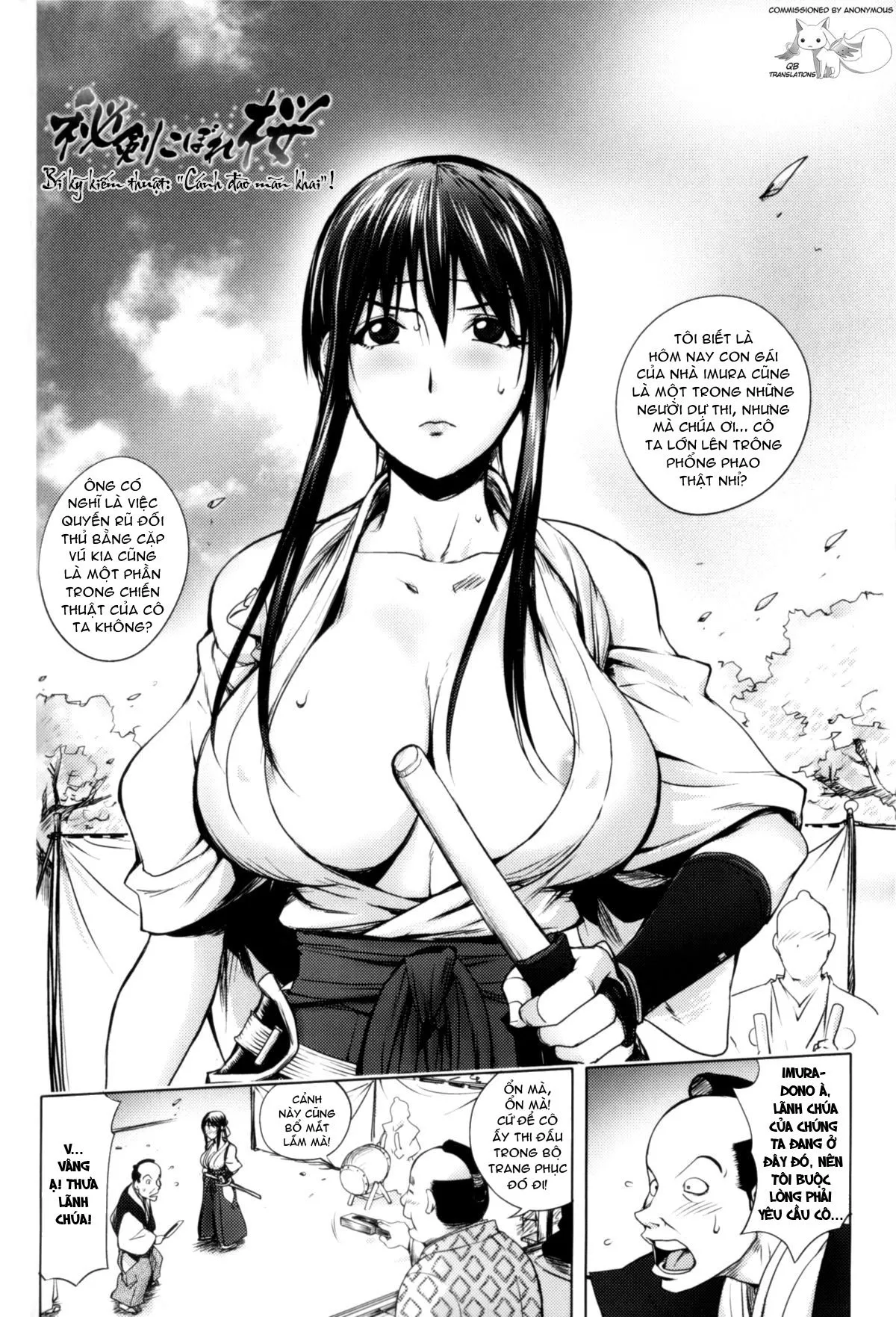 HentaiVN.net - Ảnh 3 - Bí Kỹ Kiếm Thuật: Cánh Đào Mãn Khai! [Secret Sword Techinque: Spilling Sakura] - Chap 1