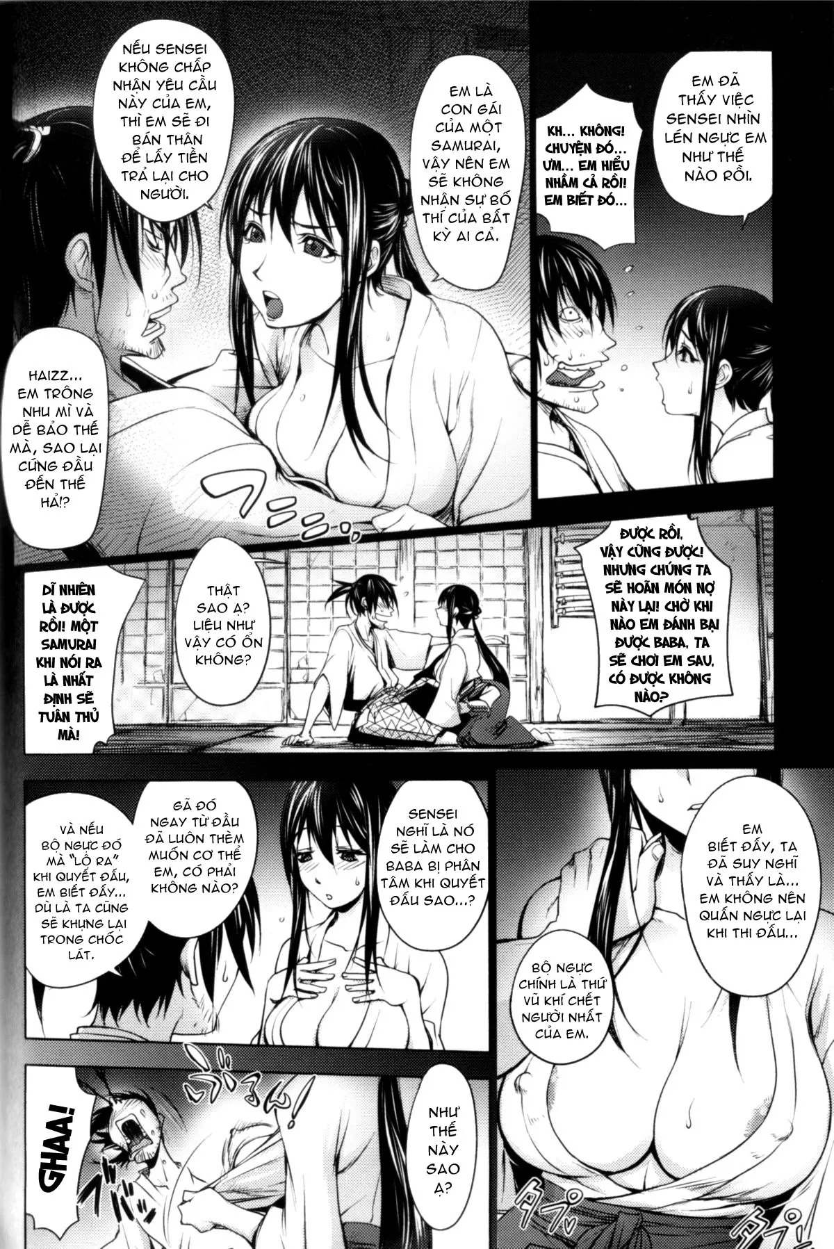 HentaiVN.net - Ảnh 9 - Bí Kỹ Kiếm Thuật: Cánh Đào Mãn Khai! [Secret Sword Techinque: Spilling Sakura] - Chap 1
