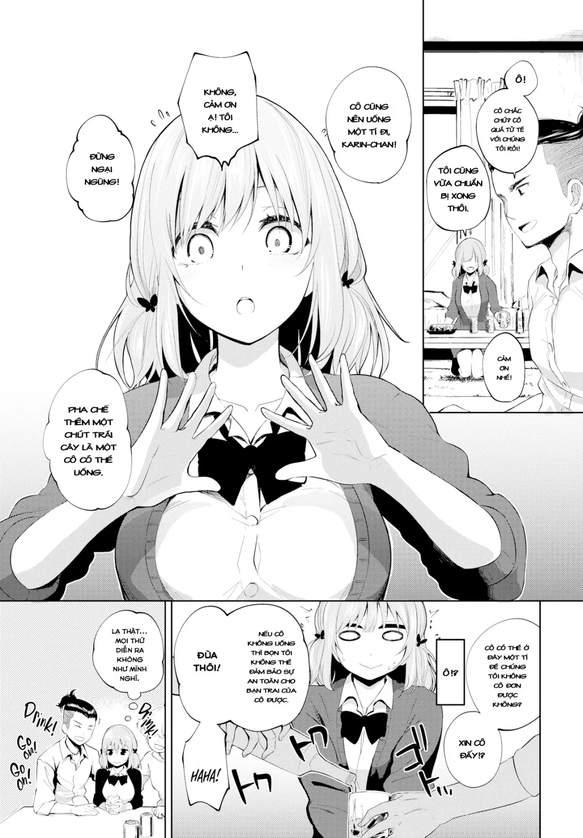 HentaiVN.net - Ảnh 3 - Karin-chan tries her best! [Karin-chan sẽ cố gắng hết sức vì anh!] - Chap 1