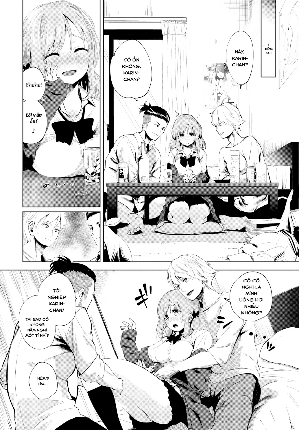 HentaiVN.net - Ảnh 4 - Karin-chan tries her best! [Karin-chan sẽ cố gắng hết sức vì anh!] - Chap 1
