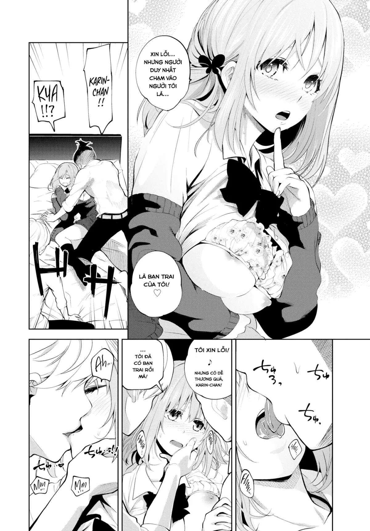 HentaiVN.net - Ảnh 6 - Karin-chan tries her best! [Karin-chan sẽ cố gắng hết sức vì anh!] - Chap 1