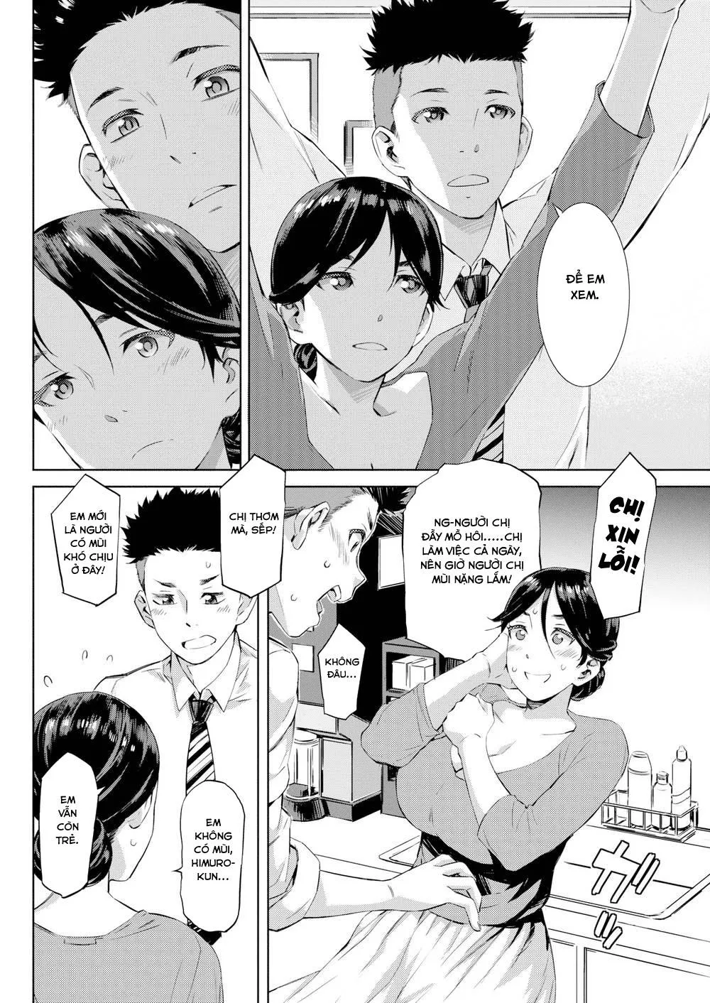 HentaiVN.net - Ảnh 7 - Sếp ơi, chị thơm lắm! [Working Overtime Together] - Chap 1