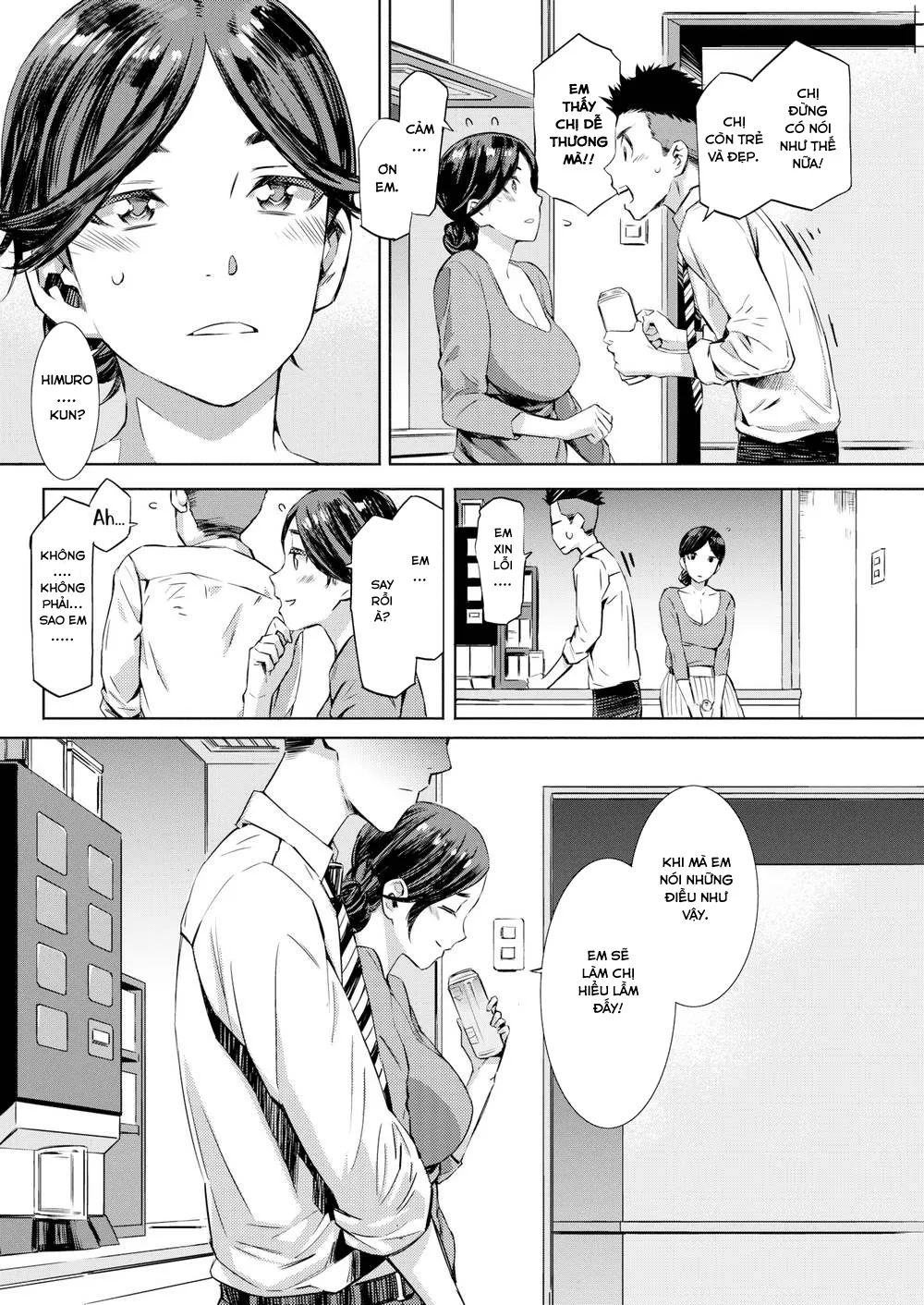 HentaiVN.net - Ảnh 9 - Sếp ơi, chị thơm lắm! [Working Overtime Together] - Chap 1