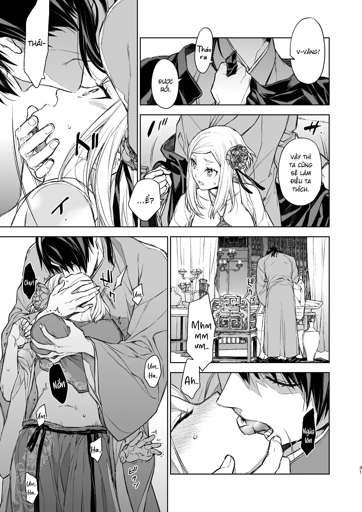 HentaiVN.net - Ảnh 32 - Yến Lam Khuê Trung Cố Thoại [Enran Keichuu Kowa, 燕嵐閨中顧話] - Chap 2