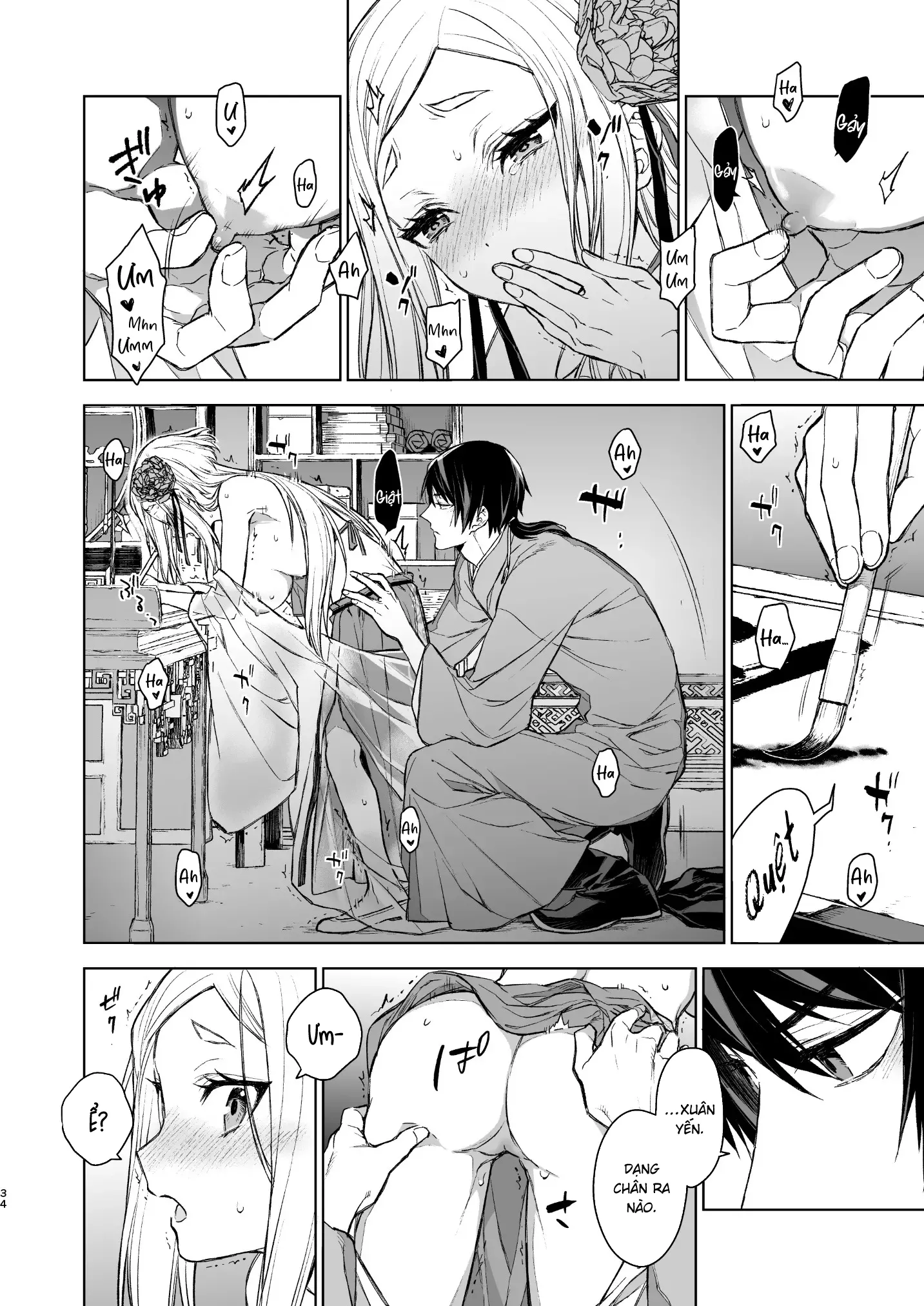 HentaiVN.net - Ảnh 35 - Yến Lam Khuê Trung Cố Thoại [Enran Keichuu Kowa, 燕嵐閨中顧話] - Chap 2